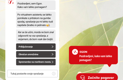 Predstavljamo novega virtualnega svetovalca EGONa za hitrejšo pomoč uporabnikom