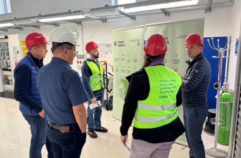 Predstavniki CINEA v Sloveniji pregledali izvedene investicije v okviru projekta GreenSwitch