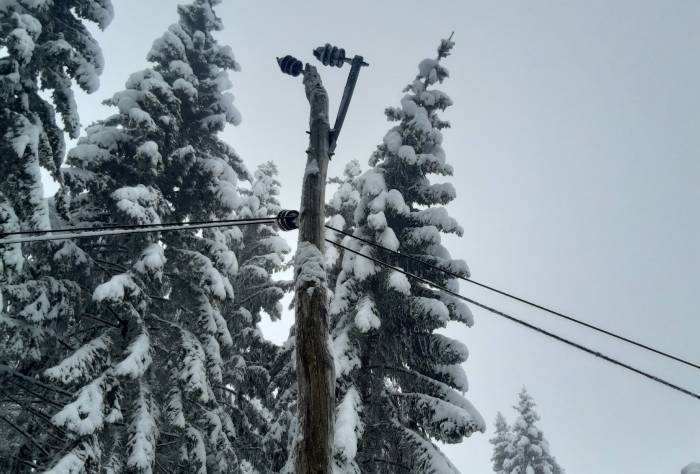 Stanje na omrežju Elektra Gorenjska  ob 15. uri